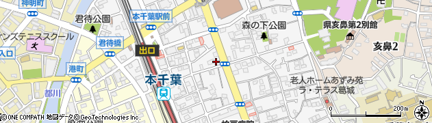 千葉県千葉市中央区長洲周辺の地図