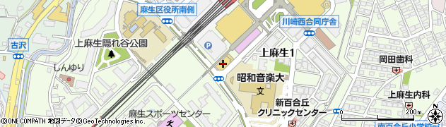 ウエインズトヨタ神奈川新百合ヶ丘店周辺の地図