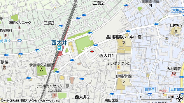 〒140-0015 東京都品川区西大井の地図