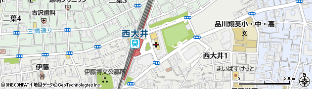 松屋 西大井店周辺の地図