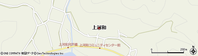岐阜県美濃市上河和周辺の地図