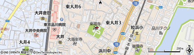 來福寺周辺の地図