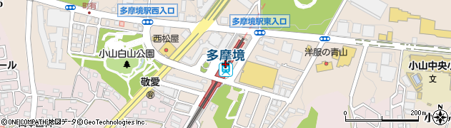 多摩境駅周辺の地図