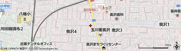 ＡＡＡアーイータカギの１１０番救急２４時間・奥沢周辺の地図