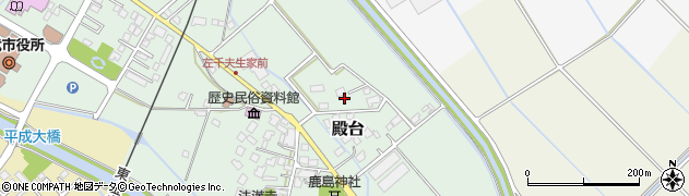 千葉県山武市殿台周辺の地図