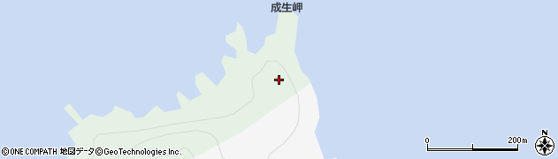 成生岬灯台周辺の地図
