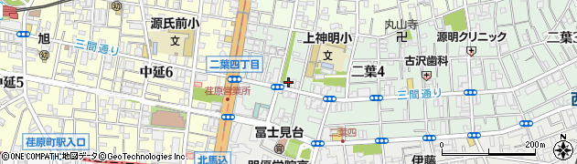 東京都品川区二葉4丁目3-13周辺の地図