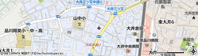 吉田家大井三ツ又店周辺の地図