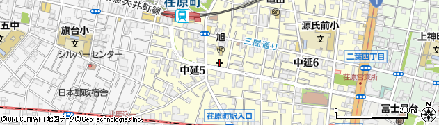 直井ドライクリーニング店周辺の地図