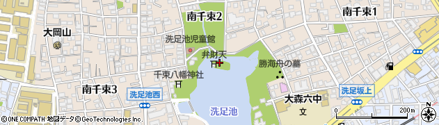 東京都大田区南千束周辺の地図
