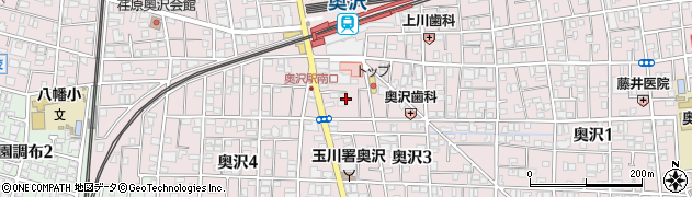 東京都世田谷区奥沢3丁目32周辺の地図