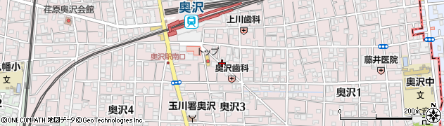 東京都世田谷区奥沢3丁目35周辺の地図