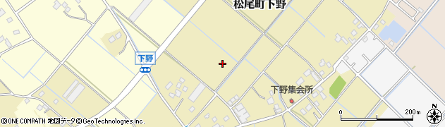 千葉県山武市松尾町下野周辺の地図