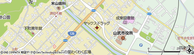 ヤックスドラッグ成東店周辺の地図