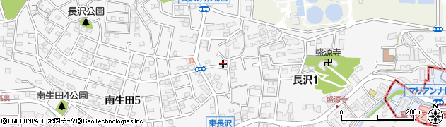 東長沢公園周辺の地図
