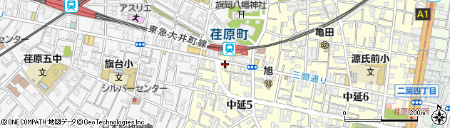 ポプラクリーニング荏原店周辺の地図