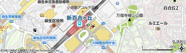 ユニクロ新百合丘オーパ店周辺の地図