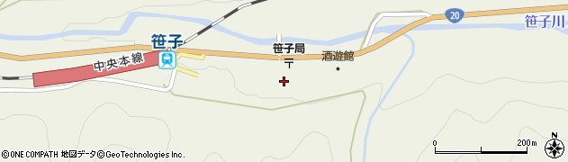 山梨県大月市笹子町吉久保39周辺の地図