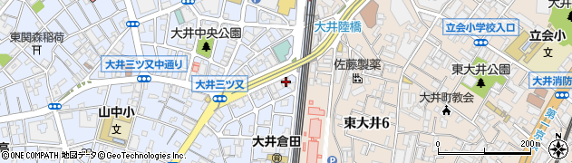 東京都品川区大井4丁目4-2周辺の地図