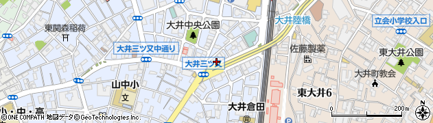 東京都品川区大井4丁目1周辺の地図