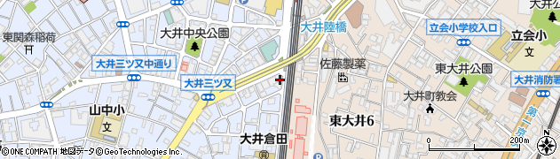 東京都品川区大井4丁目4-5周辺の地図