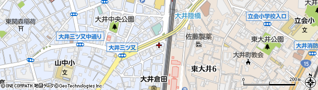 東京都品川区大井4丁目4周辺の地図