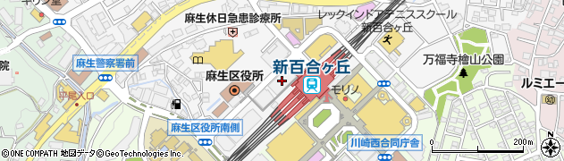 ツクイ川崎新百合丘周辺の地図