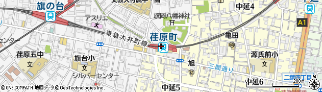 荏原町駅周辺の地図