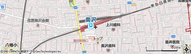 東京都世田谷区奥沢3丁目47周辺の地図