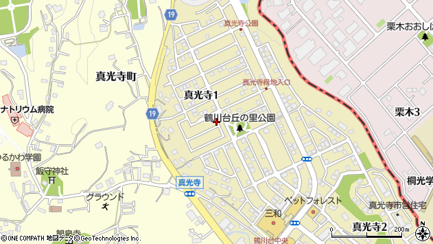 〒195-0057 東京都町田市真光寺の地図