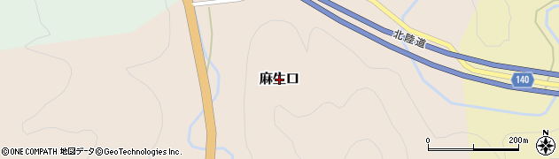 福井県敦賀市麻生口周辺の地図