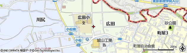 神奈川県相模原市緑区広田周辺の地図