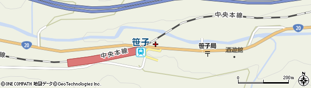 山梨県大月市笹子町黒野田1324周辺の地図