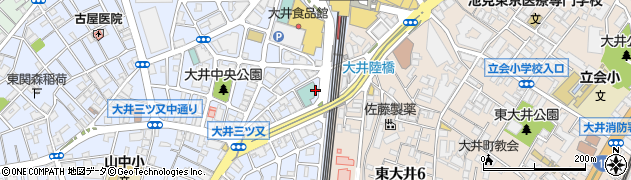 東京都品川区大井4丁目3周辺の地図