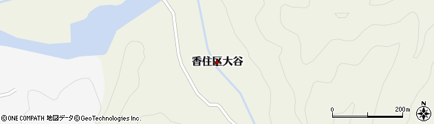 兵庫県香美町（美方郡）香住区大谷周辺の地図