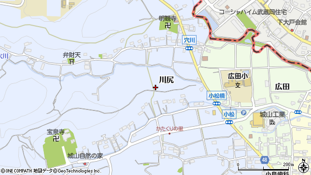 〒252-0111 神奈川県相模原市緑区川尻の地図