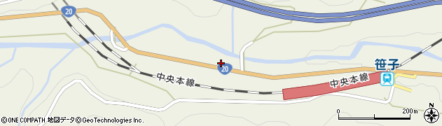 山梨県大月市笹子町黒野田1244周辺の地図