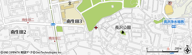 生田中谷第3公園周辺の地図