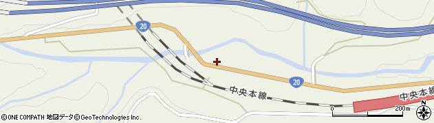 山梨県大月市笹子町黒野田1278周辺の地図