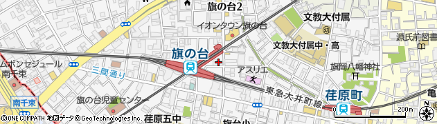 ファミリーマート旗の台駅前店周辺の地図
