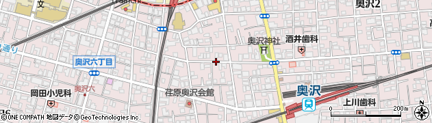 東京都世田谷区奥沢5丁目周辺の地図