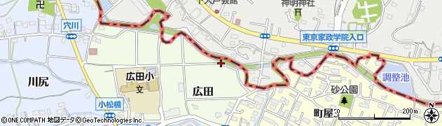 神奈川県相模原市緑区広田13周辺の地図