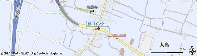 松川インター周辺の地図