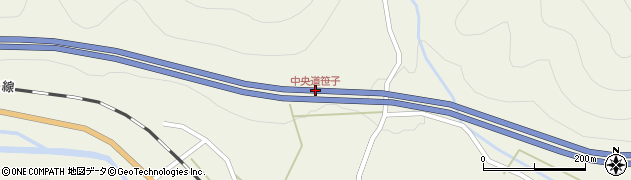 中央道笹子周辺の地図