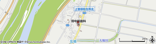 甲府市　中道北児童館周辺の地図