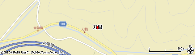 福井県敦賀市刀根周辺の地図