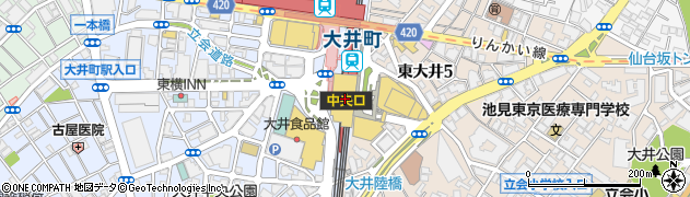 アイシティアトレ大井町店周辺の地図
