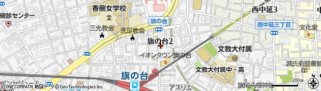 松屋 旗の台店周辺の地図