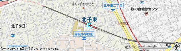 北千束駅周辺の地図