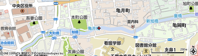 亀井橋周辺の地図